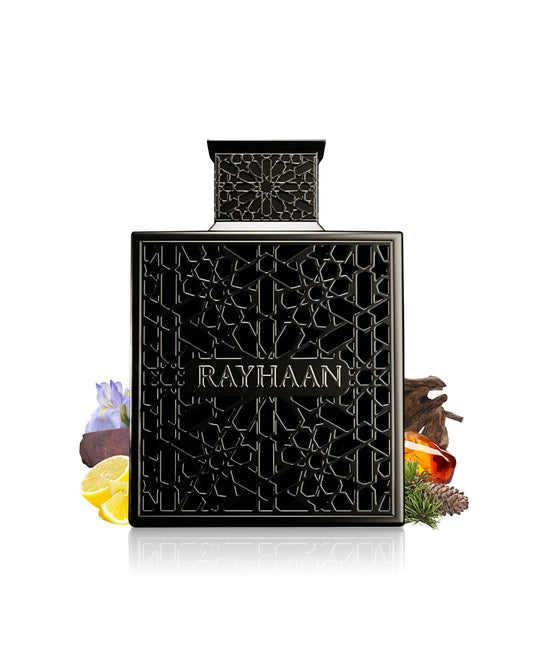 Rayhaan Obsidian EDP 100ml | Dark Iris Leather Woody Masculine Perfume