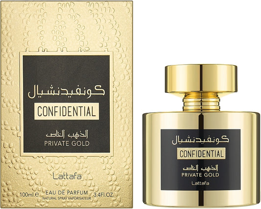 Confidential Private Gold By Lattafa 100ML EDP