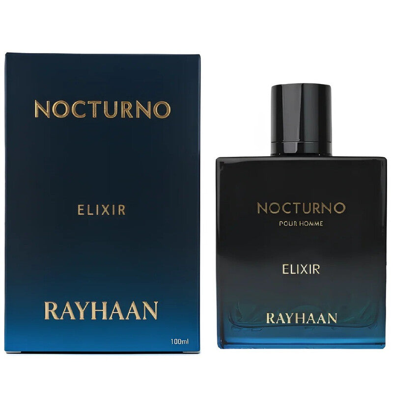 Nocturno Elixir EDP 100ml by Rayhaan | Dark Citrus Woody Aromatic Masculine Perfume