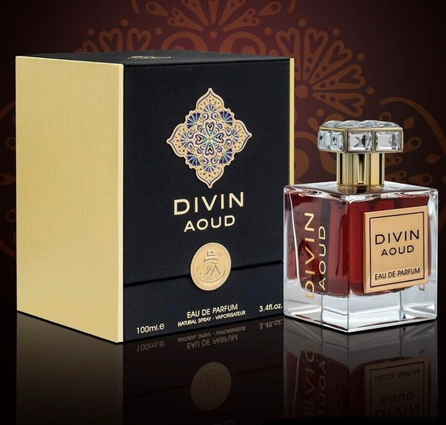 Divin Aoud 100ML EDP by French Avenue | Musk Rose Oud Saffron | Inspired by Roja Dove Amber Aoud