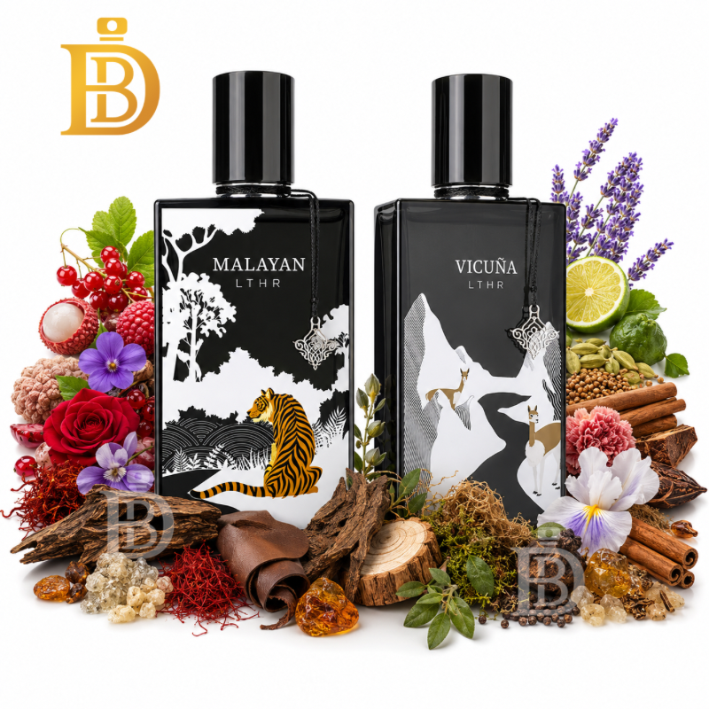 IBRAQ Leather Bundle EDP – Vicuña LTHR & Malayan LTHR (2 x 75ml) by Ibraheem Al Qurashi