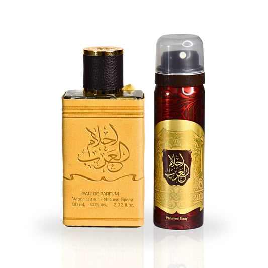 2pcs Set Ahlam Al Arab 80ml EDP + DEO By Ard Al Zaafaran