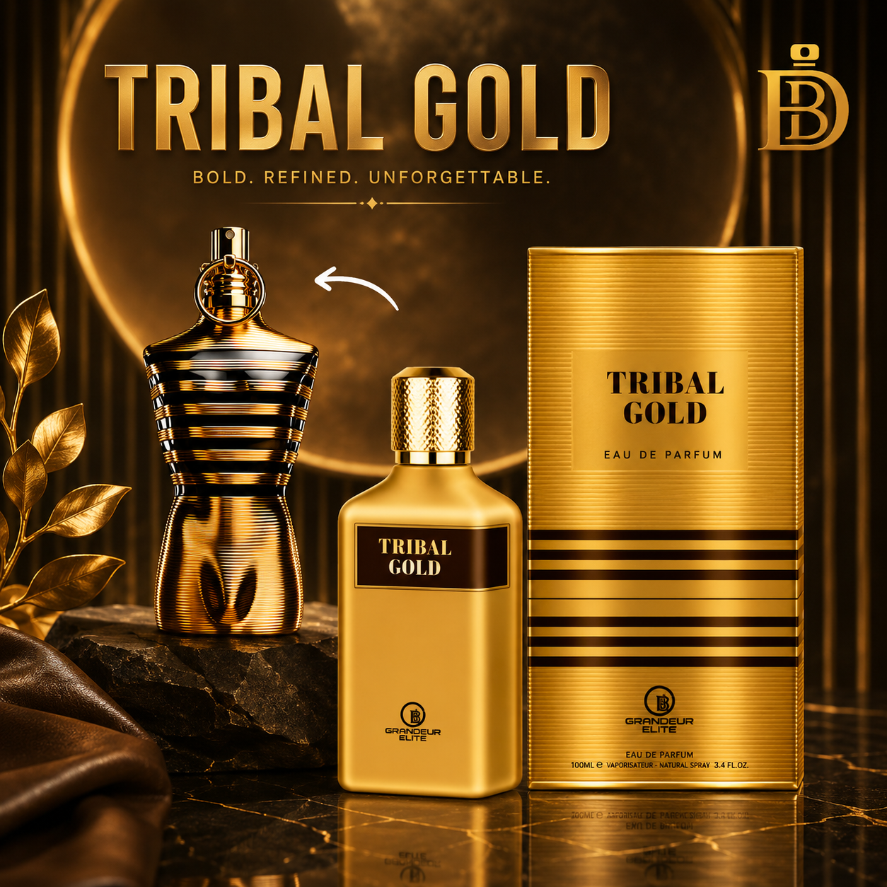 Tribal Gold EDP 100ml | JPG Le Male Elixir Dupe AU – Dubai Blends