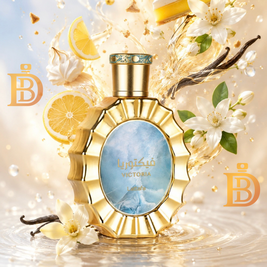 Victoria EDP 100ml by Lattafa | Lemon Meringue Pie Neroli Vanilla Gourmand Unisex Perfume