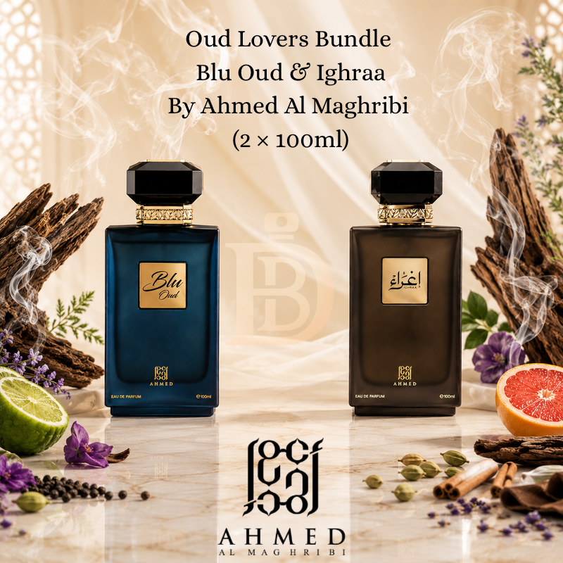 Oud Lovers Bundle – Blu Oud & Ighraa By Ahmed Al Maghribi (2 × 100ml)