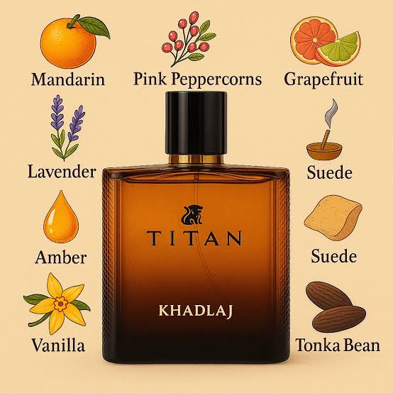 Titan 100ML EDP For Men By KhadlajTitan EDP 100ml by Khadlaj | Citrus Pepper Lavender Suede Vanilla Amber Perfume For Men