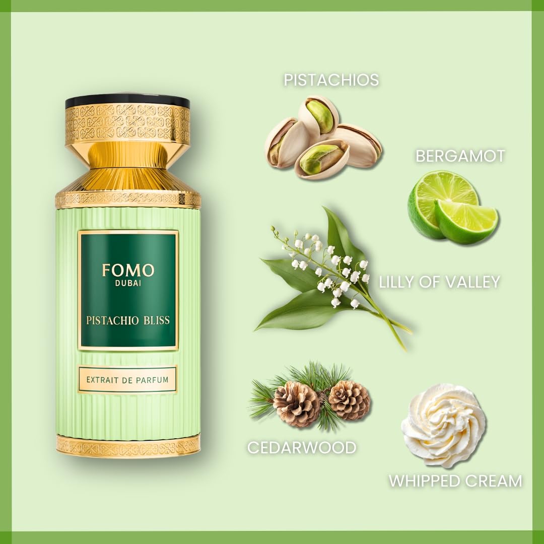 Pistachio Bliss Extrait de Parfum 100ml by Fomo Dubai