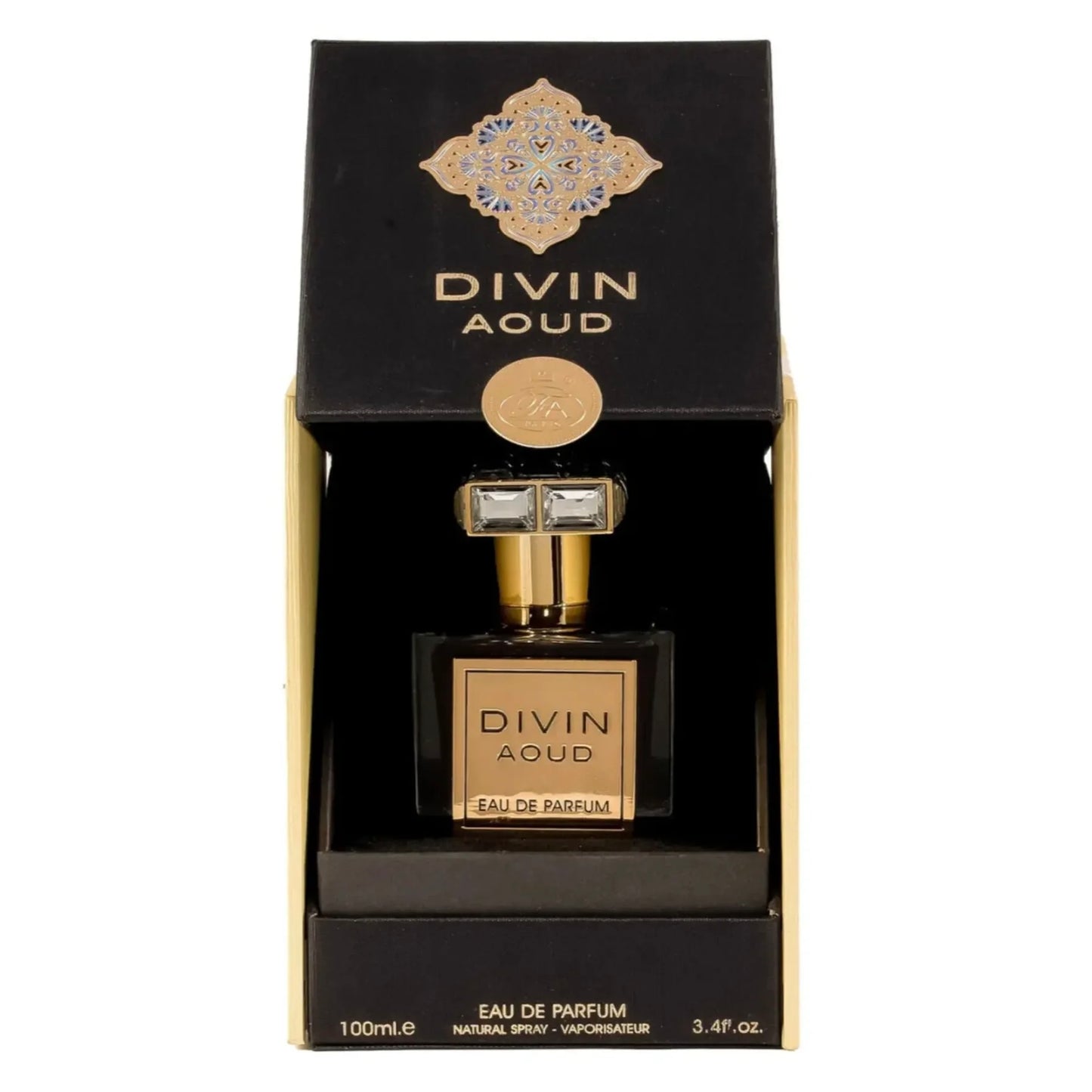 Divin Aoud 100ML EDP by French Avenue | Musk Rose Oud Saffron | Inspired by Roja Dove Amber Aoud