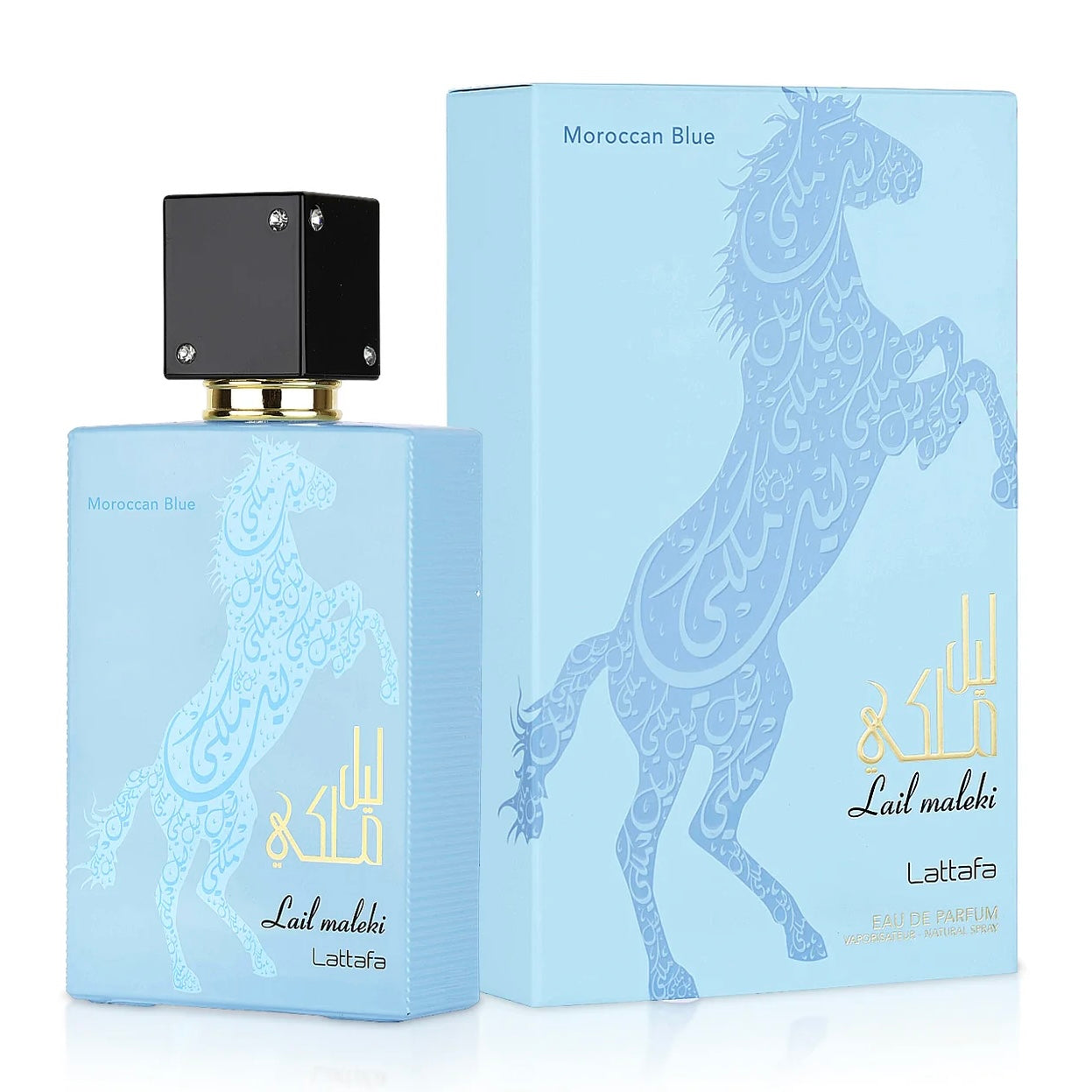 Lail Maleki Moroccan Blue by Lattafa - 100ML EDP | Long-Lasting Oriental Oud Fragrance