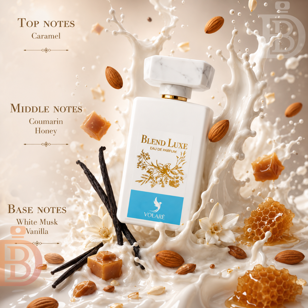 Blend Luxe EDP 100ML By Volare | Vanilla & Caramel Unisex Perfume