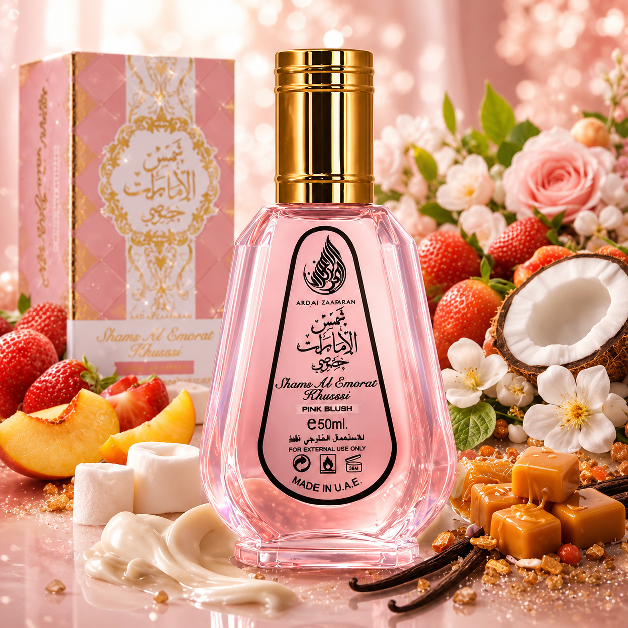Pink Blush Shams Al Emarat Khususi EDP Perfume Spray 50ML by Ard Al Zaafaran