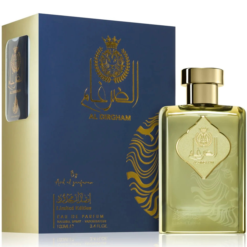 Al Dirgham Limited Edition 100ML + 20ML pocket Spray EDP By Ard al Zaafaran