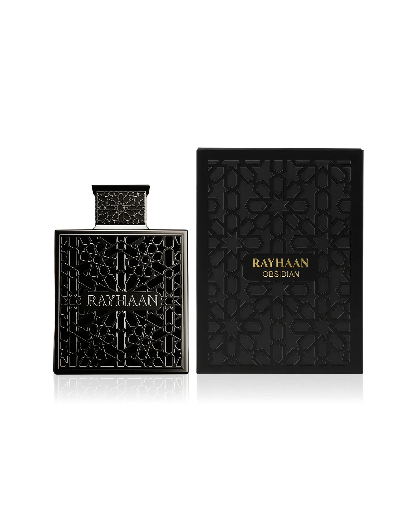 Rayhaan Obsidian EDP 100ml | Dark Iris Leather Woody Masculine Perfume