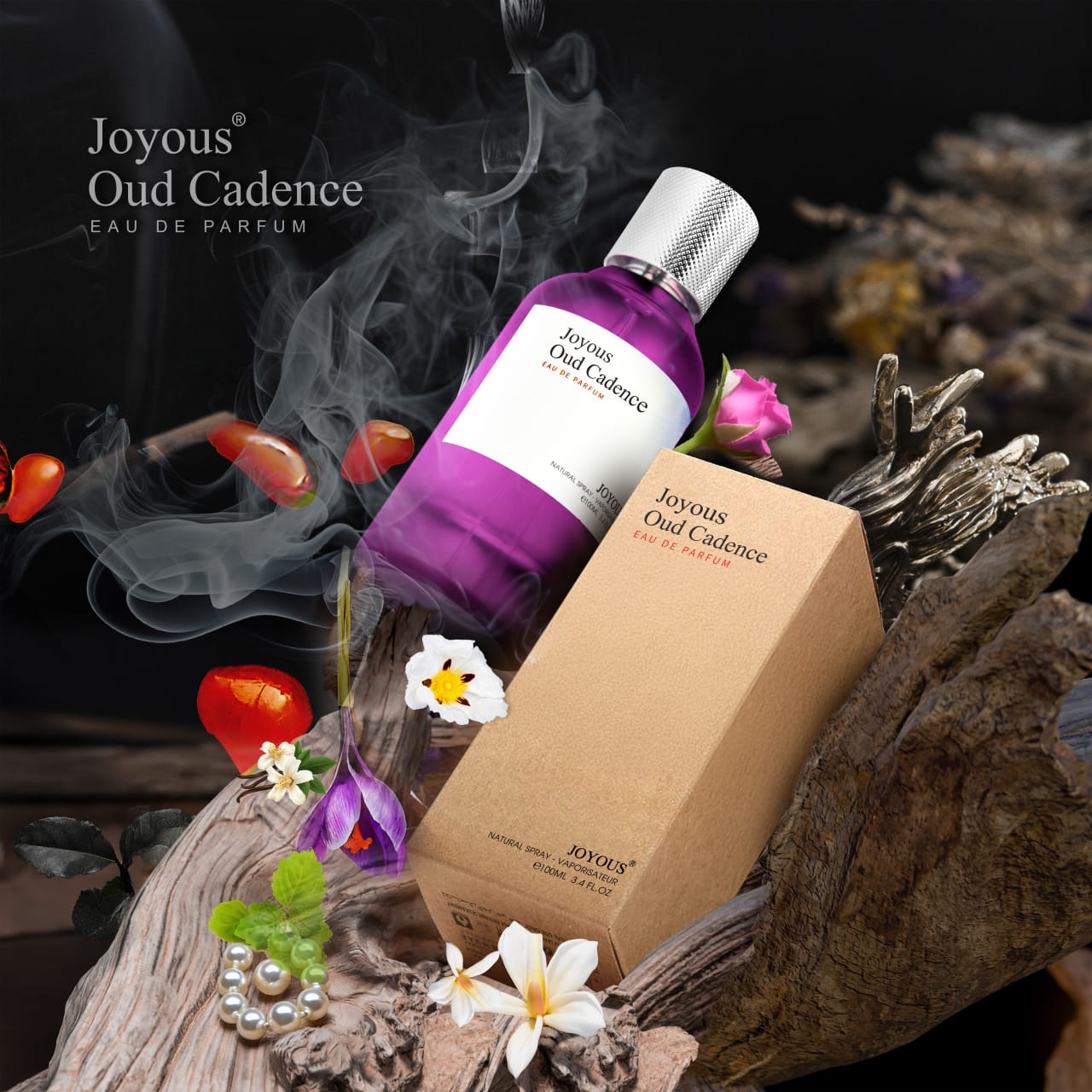 Oud Cadence EDP 100ml by Joyous | Rich Oriental Oud Amber Unisex Perfume
