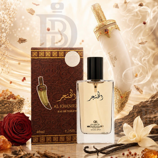 Khanjar Perfume Unisex – Oud Rose Amber Vanilla (40ml EDT)
