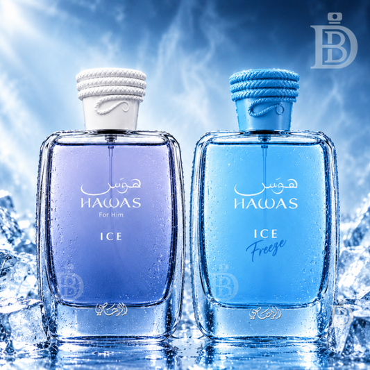 Hawas Ice & Hawas Ice Freeze ( 2 x 100ml ) EDP By Rasasi