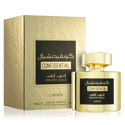 Confidential Private Gold By Lattafa 100ML EDP