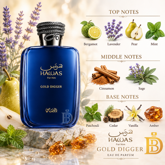 Hawas Gold Digger 100ml EDP By Rasasi