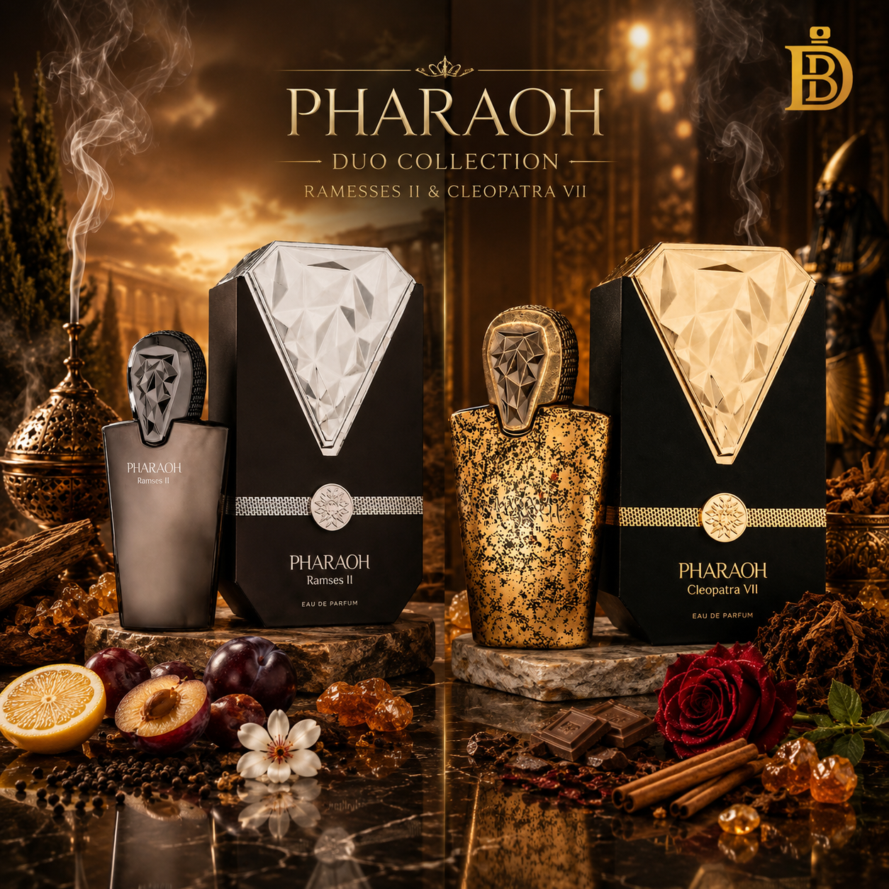 Pharaoh Collection Tobacco Bundle 2 x 80ml EDP — Maison Des Parfums