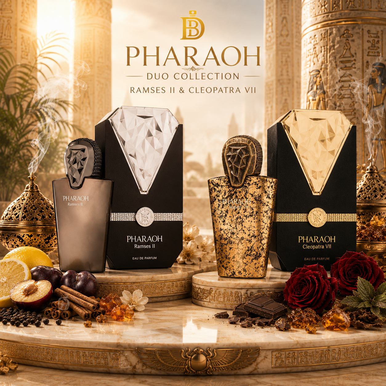 Pharaoh Collection Tobacco Bundle 2 x 80ml EDP — Maison Des Parfums