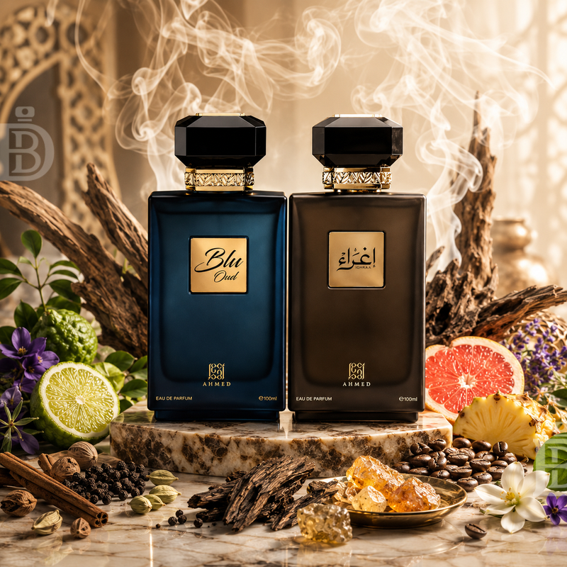 Oud Lovers Bundle – Blu Oud & Ighraa By Ahmed Al Maghribi (2 × 100ml)