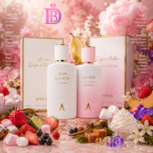 Sugar Mallow Collection 2 x 100ml (Sugar Mallow & Sugar Mallow Pink Cloud) EDP by Atralia