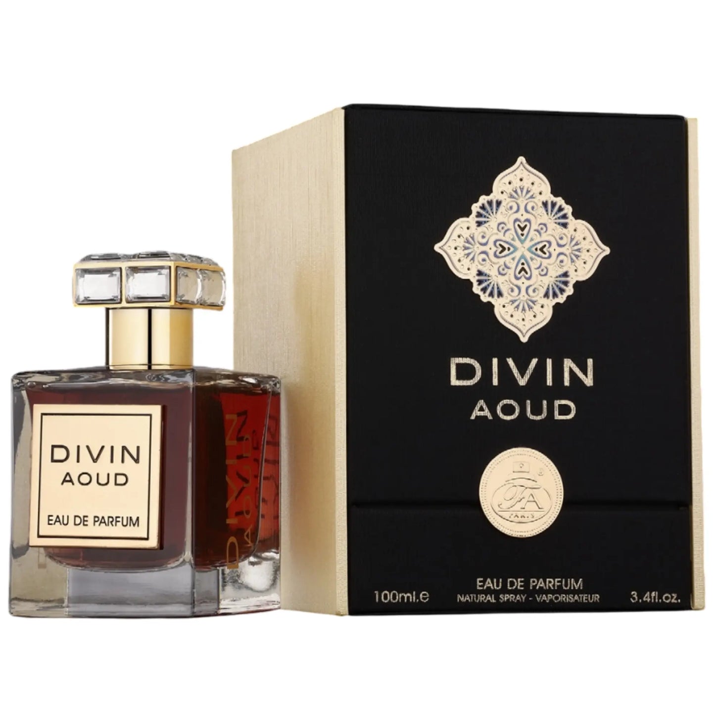 Divin Aoud 100ML EDP by French Avenue | Musk Rose Oud Saffron | Inspired by Roja Dove Amber Aoud