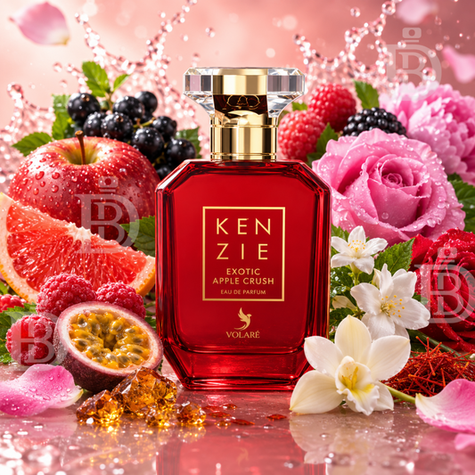 Kenzie Exotic Apple Crush EDP 100ml by Volare | Juicy Apple Lychee Wild Berry Rose Vanilla Musk Perfume