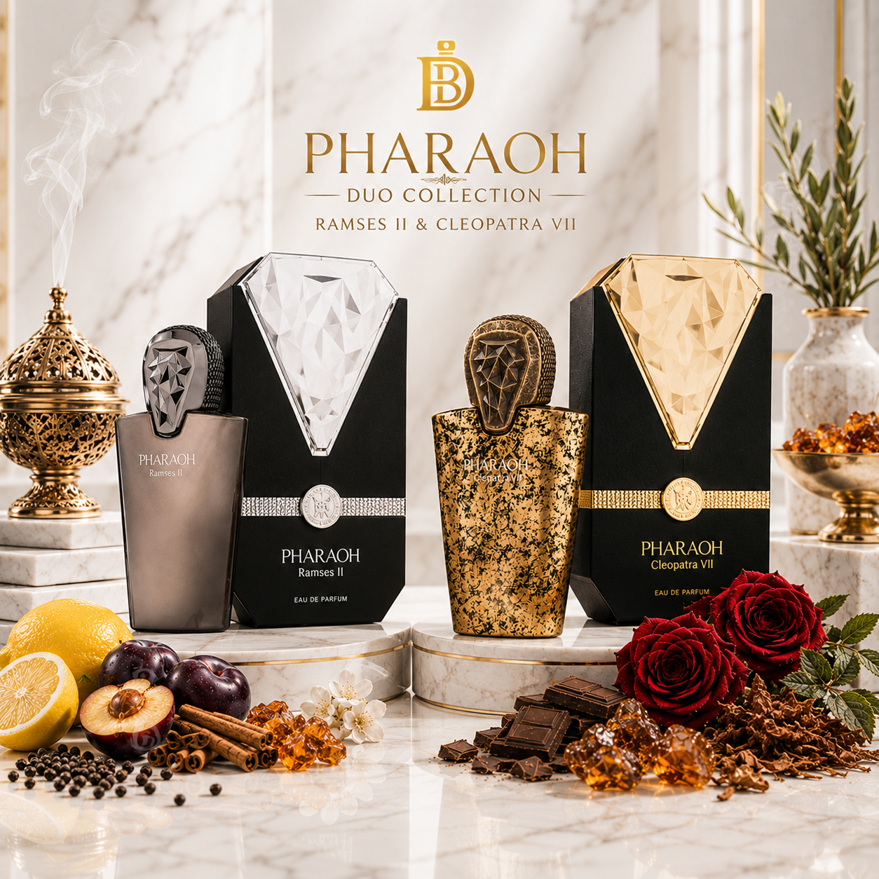 Pharaoh Collection Tobacco Bundle 2 x 80ml EDP — Maison Des Parfums