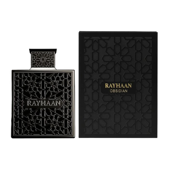 Rayhaan Obsidian EDP 100ml | Dark Iris Leather Woody Masculine Perfume