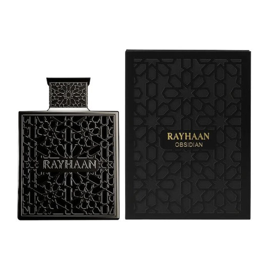 Rayhaan Obsidian EDP 100ml | Dark Iris Leather Woody Masculine Perfume