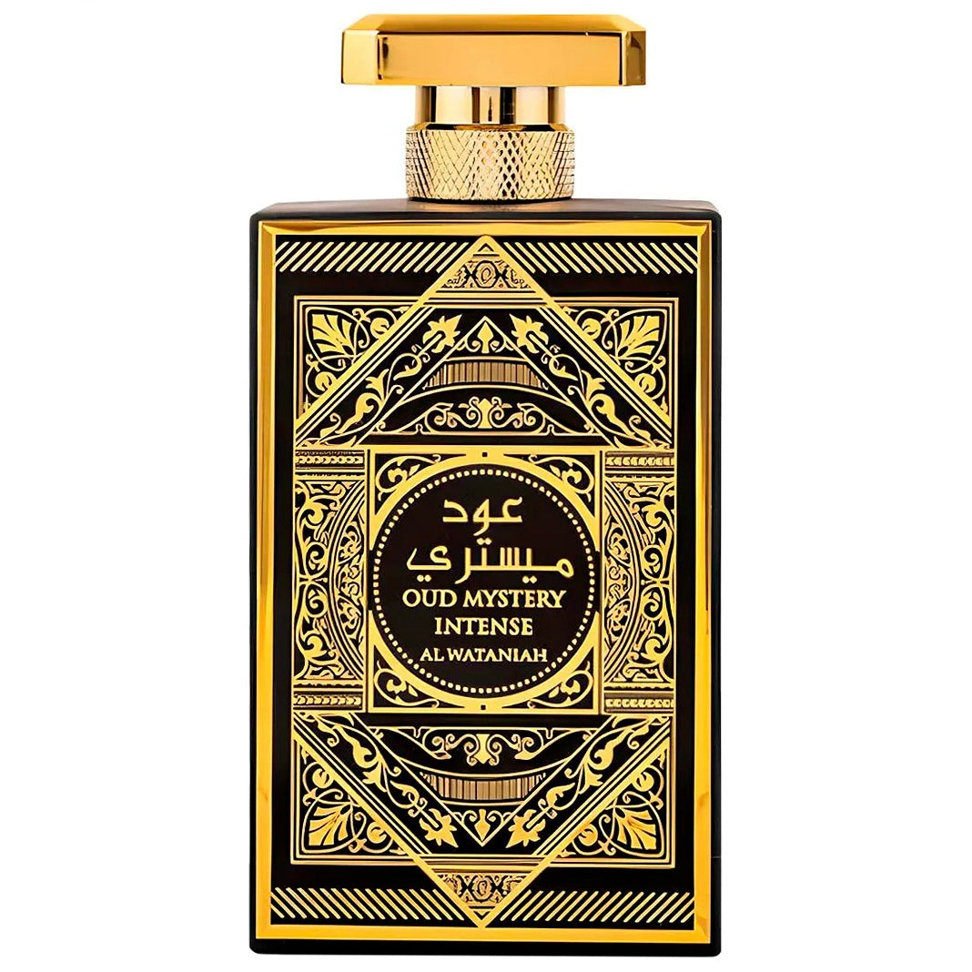 Al Wataniah Oud Mystery Intense 100ml EDP | Saffron Oud Patchouli Unisex Fragrance | Deep Woody Arabian Cologne | Arabic Perfume Australia