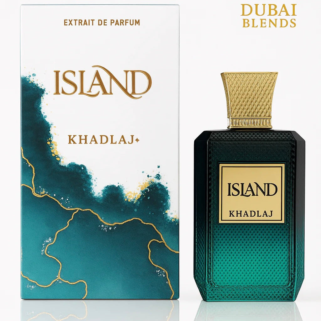 Island Extrait de Parfum 100ml by Khadlaj | Tropical Coconut Pineapple Unisex Fragrance