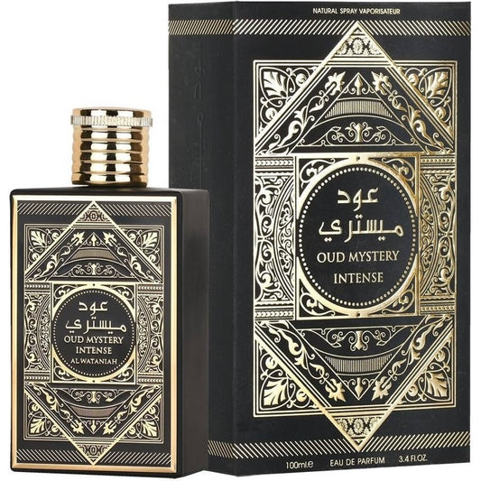 Al Wataniah Oud Mystery Intense 100ml EDP | Saffron Oud Patchouli Unisex Fragrance | Deep Woody Arabian Cologne | Arabic Perfume Australia