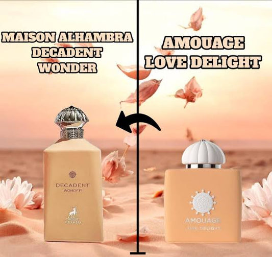 Decadent Wonder | Inspired by the luxurious Amouage Love Delight Woman Perfume | 100ml EDP By Maison Alhambra