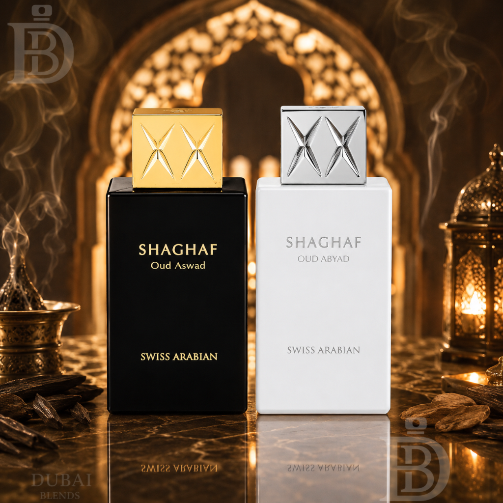 Shaghaf Oud Bundle | FREE SHIPPING | Oud Aswad + Oud Abyad EDP (2x100ML) By Swiss Arabian