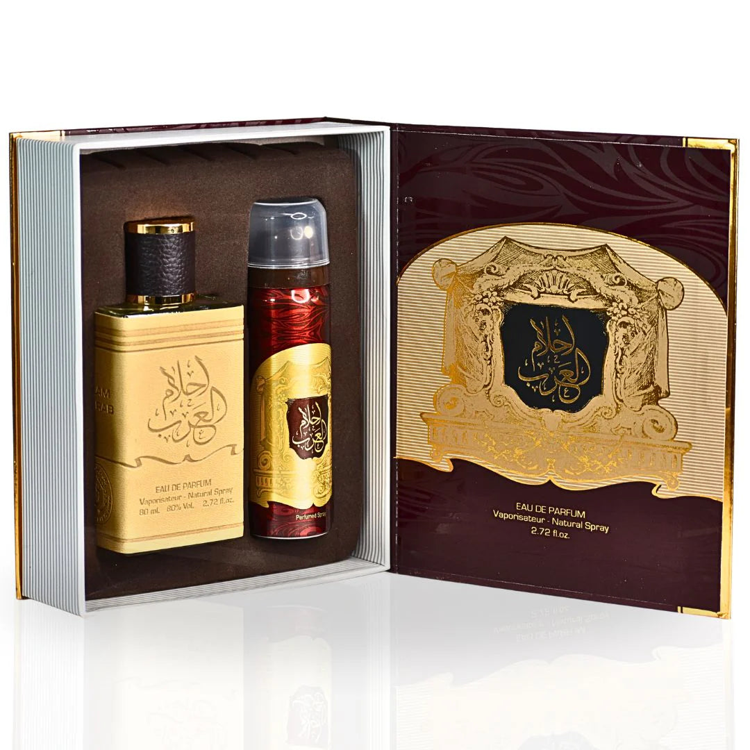 2pcs Set Ahlam Al Arab 80ml EDP + DEO By Ard Al Zaafaran